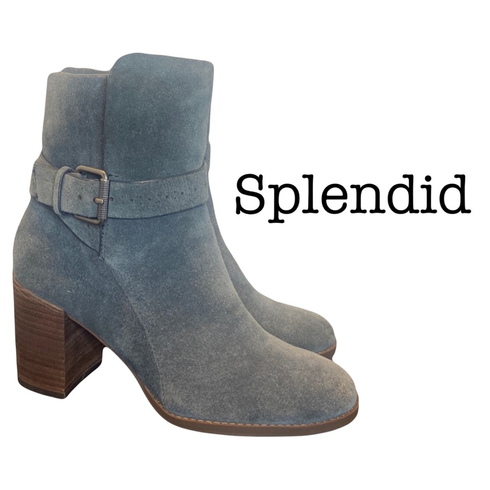 Splendid Callen Gray Suede Ankle Boots Size 7